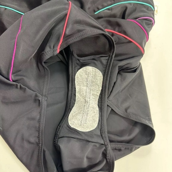 NWT Haivido Swimsuit One Piece Size XXL Black Striped Beach Swimwear - Picture 7 of 7